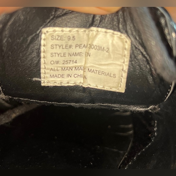 Perry Ellis Portfolio Style Square Toe Black Dress Shoes 9.5 Lace Up Oxfords - Picture 4 of 5